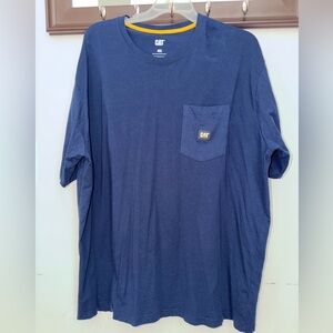 CAT Men's Navy Blue T-Shirt size 4XL